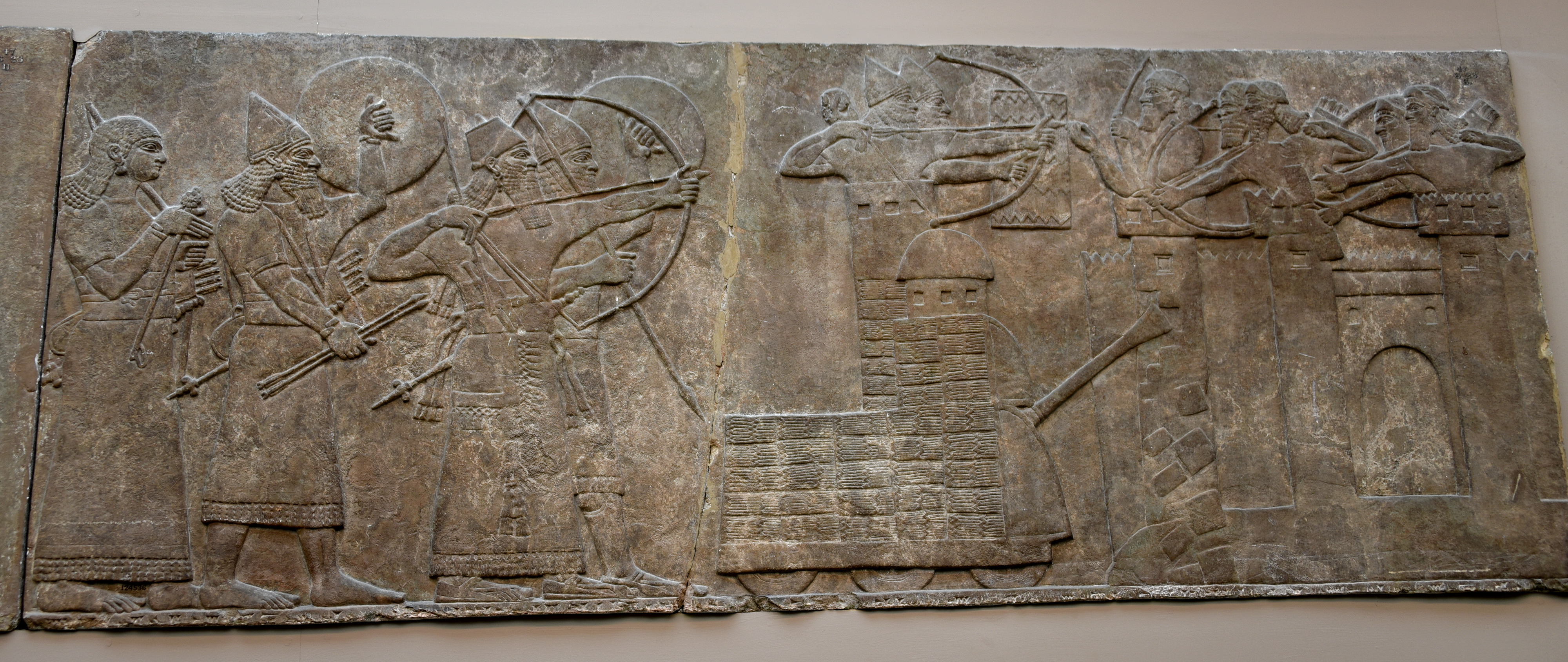 War scene relief from Ashurnasirpal II palace